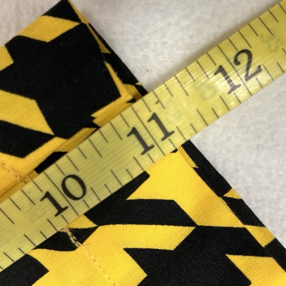 Loudmouth Golf Shorts Mens 42 Black Yellow Houndstooth Stretch - Picture 9 of 10
